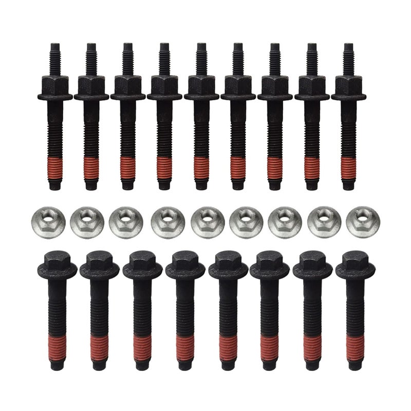 Exhaust Manifold Bolt  Nuts Compatible with Dodge Challenger Charger Durango 0918 Ram 1500 2500 Pickup 0910 Chrysler Aspen 300 Jeep Commander Grand Cherokee V8 57L 6509544AA